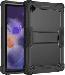 Husa pentru Samsung Galaxy Tab A8 10.5 2021 + Folie - Techsuit Rugged TabShell - Black