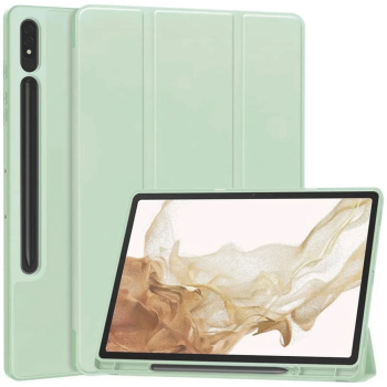 Husa pentru Samsung Galaxy Tab S7 Plus / S8 Plus - Techsuit Flex Trifold - Matcha Green 