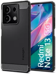 Husa pentru Xiaomi Redmi Note 13 5G - Spigen Rugged Armor - Black 
