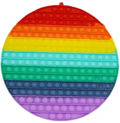 Jucarie antistres din silicon Pop it now forma Rotund multicolor urias 
