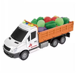 Jucarie camioneta cu legume sunete si lumini 29 cm 