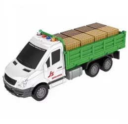 Jucarie camioneta cu paleti marfa sunete si lumini 29 cm 