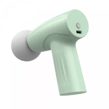 Mini Aparat de Masaj Flippy Tip Pistol Incarcare USB Tip C Portabil Pentru Relaxare Musculara Autonomie 120 Min 3 Trepte de Viteza Verde