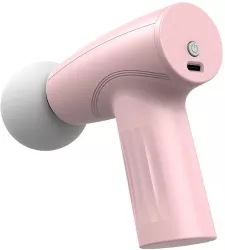 Mini Aparat de Masaj Flippy Tip Pistol Incarcare USB Tip C Portabil Pentru Relaxare Musculara Autonomie 120 Min 3 Trepte de Viteza Roz