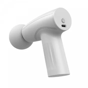 Mini Aparat de Masaj Flippy Tip Pistol Incarcare USB Tip C Portabil Pentru Relaxare Musculara Autonomie 120 Min 3 Trepte de Viteza Alb