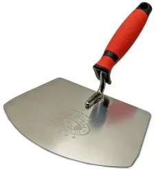 Mistrie inox Olejnik trapez semirotunda 160 mm maner soft rosu 