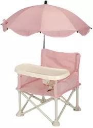 Scaun de Masa pentru Bebelusi si Copii Flippy Tavita si Husa Detasabile Multifunctional Stabil Centura de Siguranta Cos de Depozitare Roz 