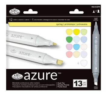 Set 13 markere Royal & Langnickel Azure Culori primavara 