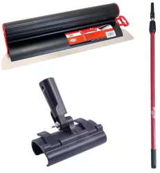 Set gletiera profesionala inox 60 cm x 0.3 mm adaptor maner prelungitor 1.2-2.2 m Lanoliv 