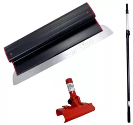 Set gletiera profesionala inox 80 cm x 0.3 mm suport maner prelungitor 1.2-2.2 m Ergoplast 
