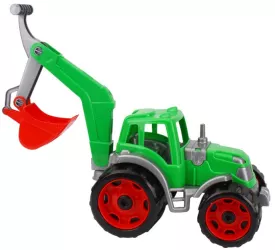 Tractor cu cupa TechnoK 3435 cu brat mobil verde 