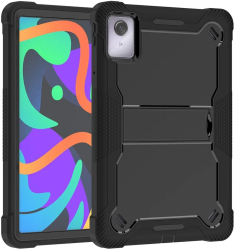 Husa pentru Lenovo Tab M11 + Folie - Techsuit Rugged TabShell - Black 