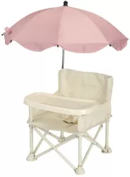 Scaun de Masa pentru Bebelusi si Copii Flippy Tavita si Husa Detasabile Multifunctional Stabil Centura de Siguranta Cos de Depozitare Bej 