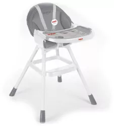 Scaunel cu masuta pentru bebe alb/gri 90x70x60 cm - Dolu 