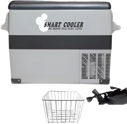 Frigider auto cu compresor smart cooler CF45 12/24 V cu display LCD si bluetooth 