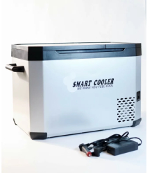 Frigider auto cu compresor smart cooler cu bluetooth zona dubla de racire capacitate 32.2L taxa verde inclusa 