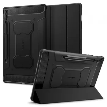 Husa pentru Samsung Galaxy Tab S9 FE Plus - Spigen Rugged Armor Pro - Black 
