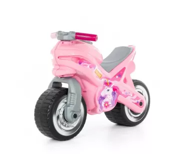 Motocicleta fara pedale MX-ON roz 70x30x49 3 cm Polesie