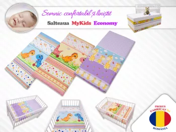 Saltea Fibra Cocos MyKids Economy II Color Diverse Modele 120x60x10 cm 