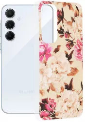 Husa pentru Samsung Galaxy A55 5G - Techsuit Marble Series - Mary Berry Nude 