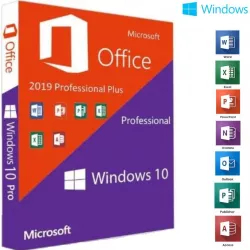 Office 2019 Pro Plus ACTIVARE ONLINE + Windows 10 Pro RETAIL