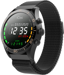 Smartwatch Amoled Display Forever ICON AW-100 culoare negru 