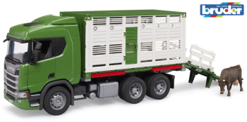 Camion transport bovine Bruder Scania Super 560R 