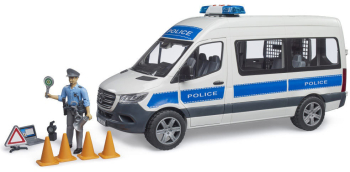 Duba de politie Bruder Mercedes Benz cu politist 