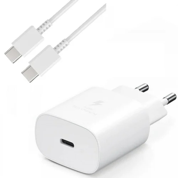 Incarcator 25W pentru Samsung Note 10 Note 10 Lite TA800EWE-DW767JWE Type C 1.8M Super Fast Charger Alb 