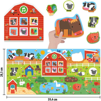 Joc Montessori Headu - Sa ascultam sunetele animalelor 