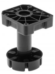 Picior ajustabil pentru mobilier greu finisaj negru GT 450 kg H 125-195 mm 