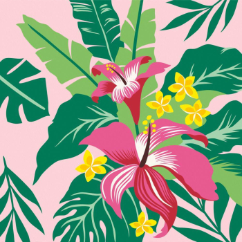 Pictura pe numere - Plante tropicale 