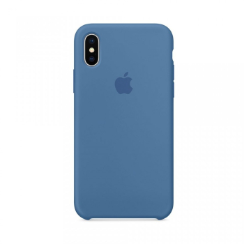 Husa Apple iPhone X Silicon antisoc Albastru 