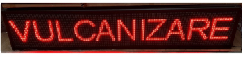 Panou Led de Exterior Programabil/Reclama Luminoasa 100x20cm ROSU ideala pentru VULCANIZARE 