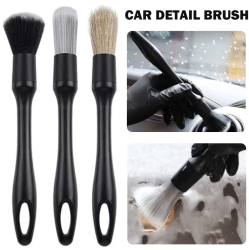 Set 3 Pensule profesionale pentru curatat interior si exterior auto elemente de caroserie bord jante detailing auto 