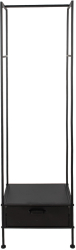 Suport haine fier negru 48x30x170 cm 
