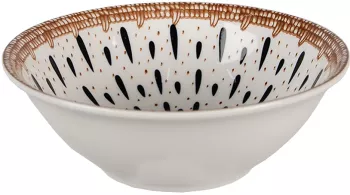 Set 6 boluri ceramica multicolora 15x5 cm 300 ml 