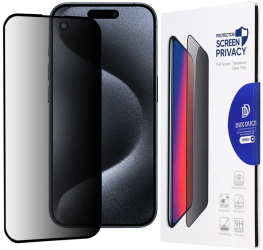 Folie pentru iPhone 15 Pro - Dux Ducis Tempered Glass Privacy - Black 