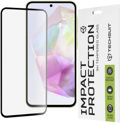 Folie pentru Samsung Galaxy A35 5G / A55 5G / M35 - Techsuit 111D Full Cover / Full Glue Glass - Black 