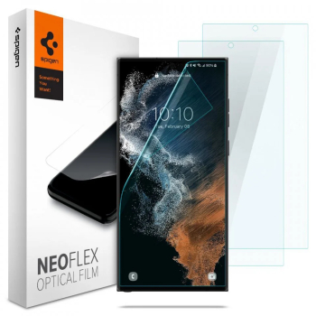 Folie pentru Samsung Galaxy S22 Ultra 5G set 2 - Spigen Neo Flex - Clear 