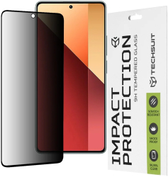 Folie pentru Xiaomi Redmi Note 13 Pro 4G / Poco M6 Pro 4G - Techsuit 111D Privacy FullA Glue - Black 