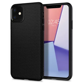 Husa pentru iPhone 11 - Spigen Liquid Air - Matte Black 
