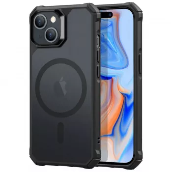 Husa pentru iPhone 15 Plus - ESR Air Armor HaloLock - Frosted Black 