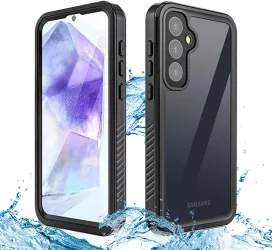 Husa pentru Samsung Galaxy A55 5G - ShellBox Waterproof IP68 Case - Black 