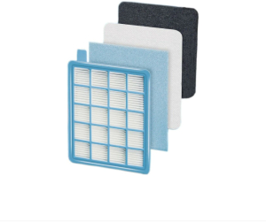 Kit filtre FC8058 /01 compatibile aspiratoarelor Philips PowerPro Compact si Active PowerPro FC8630 FC8639 FC8640 FC8649 