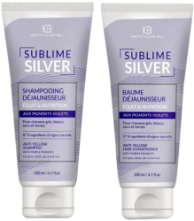 Pachet Sampon si Balsam anti-ingalbenire par grizonat alb uscat sau tern - Sublime Silver Dejaunisseur ICB 200ml + 200ml 