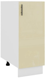 Corp inferior de bucatarie Sani Glamur 30x48x82 cm Bej Lucios 