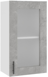 Corp superior de bucatarie cu Vitrina Sani Glamur 40 x 30 x 72 cm Beton 
