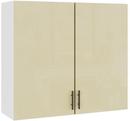 Corp superior de bucatarie Sani Glamur 80x30x72 cm Bej Lucios 