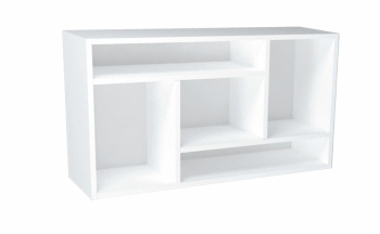 Etajera suspendata Sani Diamond 86 4/25/48 cm Alb 